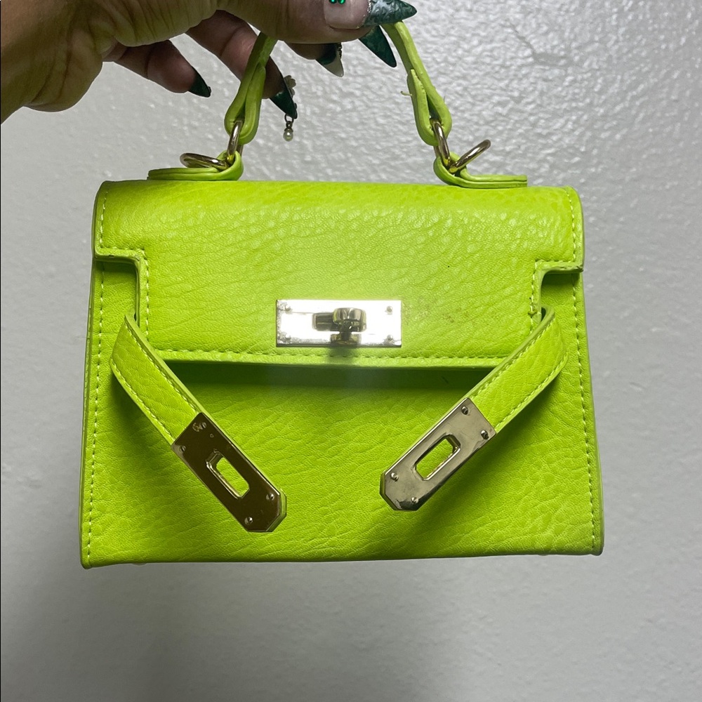 Lime Green Women's Bag - Picture 4 of 4